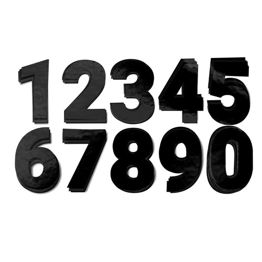 Cut-out race number digits without background for organizers and associations (105/210/525pcs)